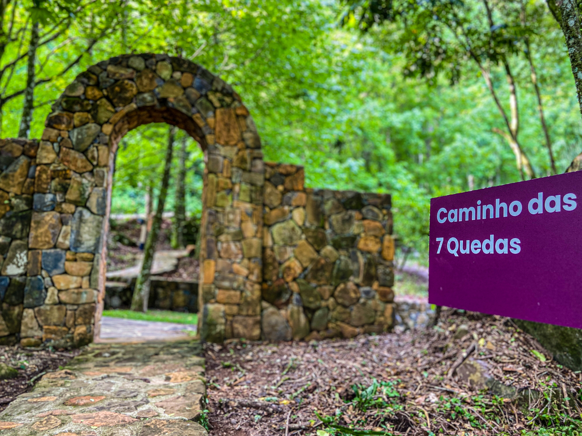 Caminho das sete quedas Garden Park em Gramado 