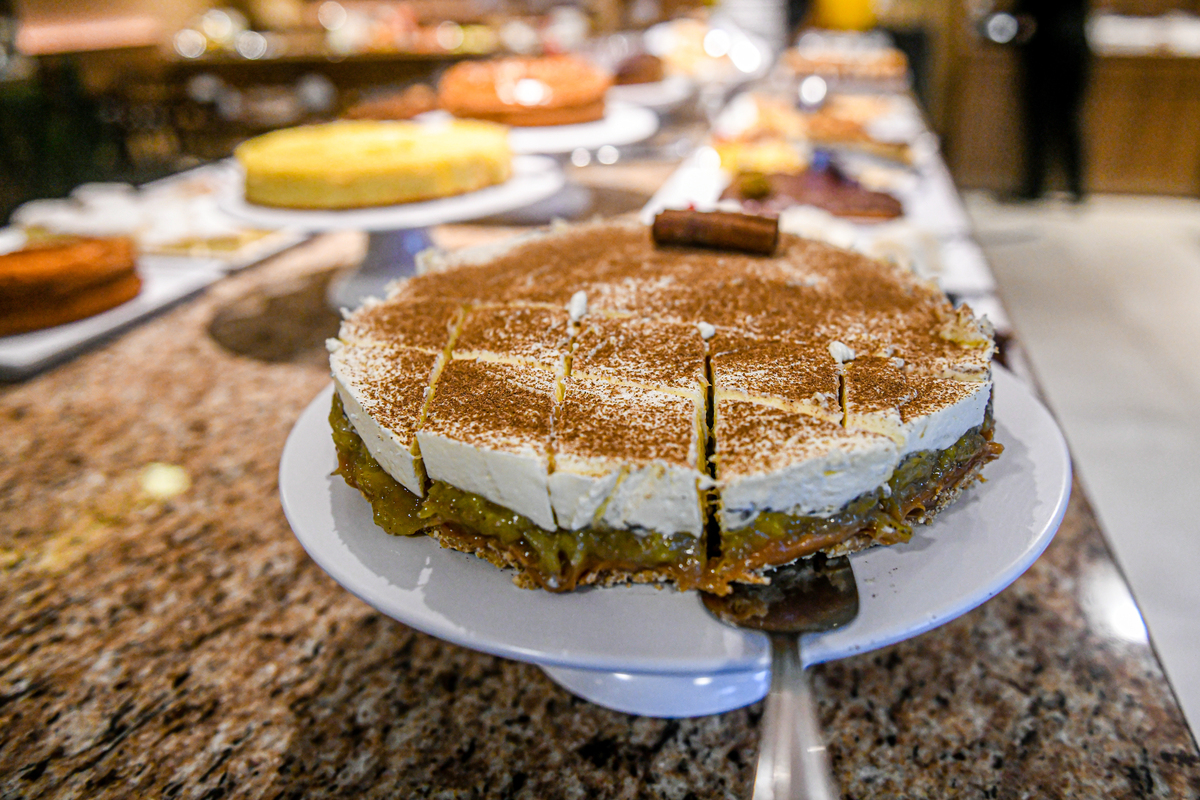 Bolo de Banofe em Gramado. Hotel Fioreze Primo. 