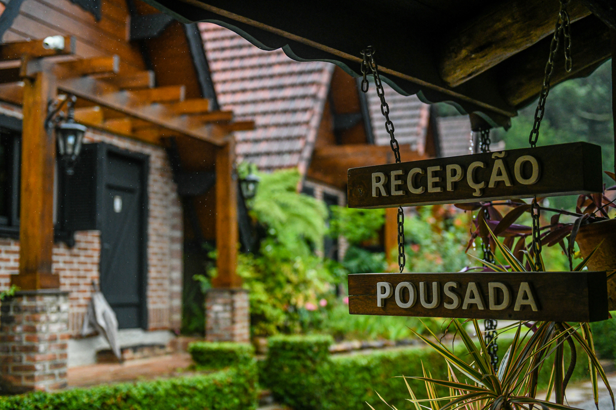 Recepçao dos Chalés da família Fioreze. 