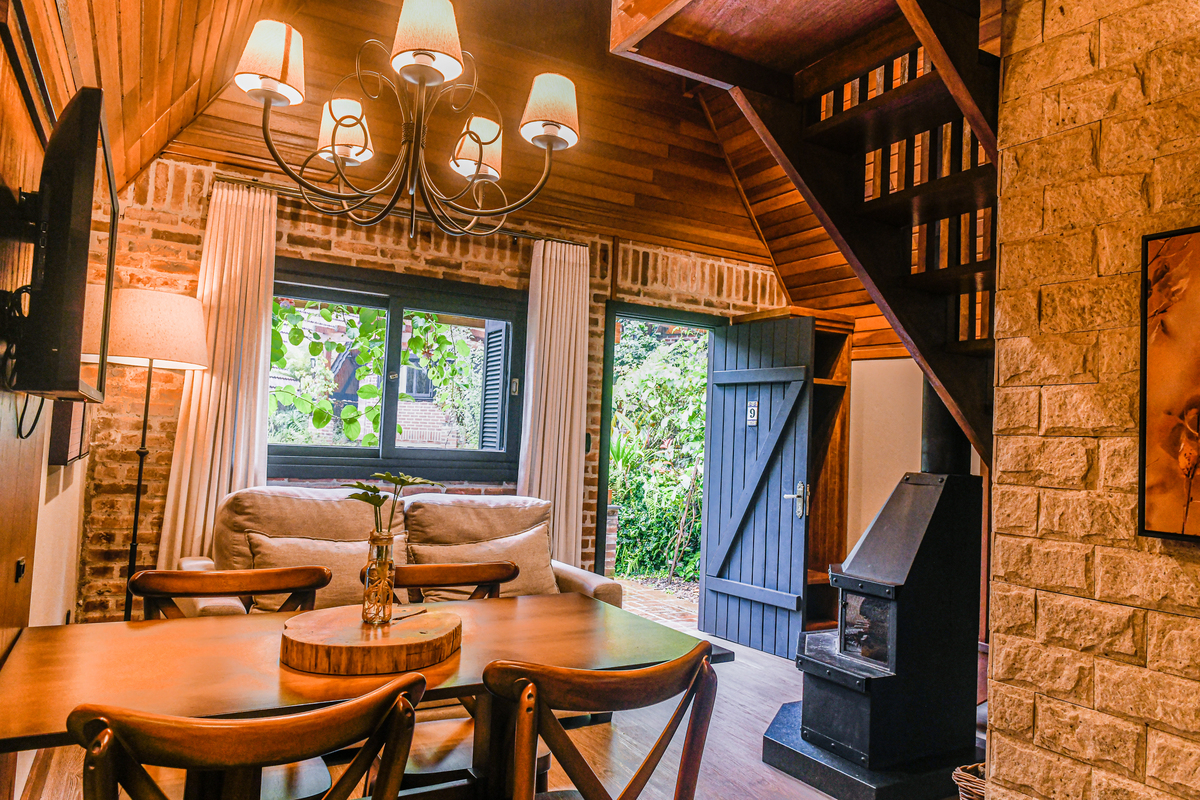 um chalé para hospedar toda a família em Gramado. 