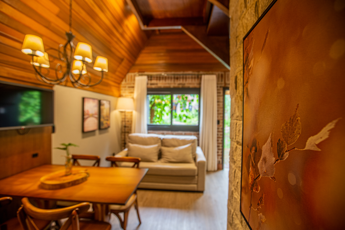 Todo o conforto dos Chalés da família Fioreze. 