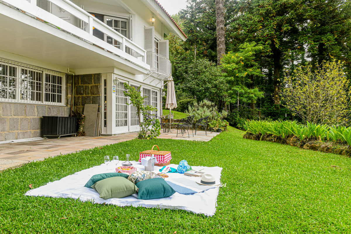 Pic Nic no jardim em Gramado