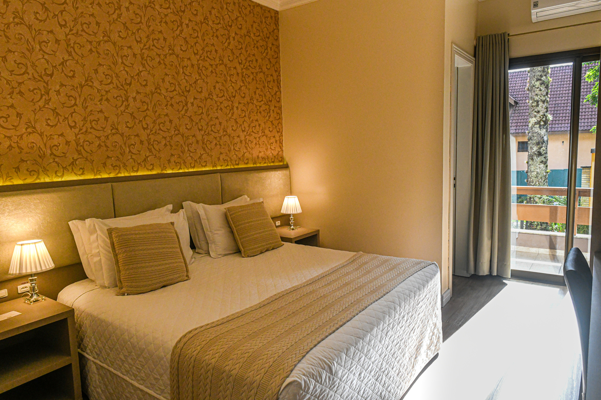 Suíte dupla no Hotel kaster em Gramado. 