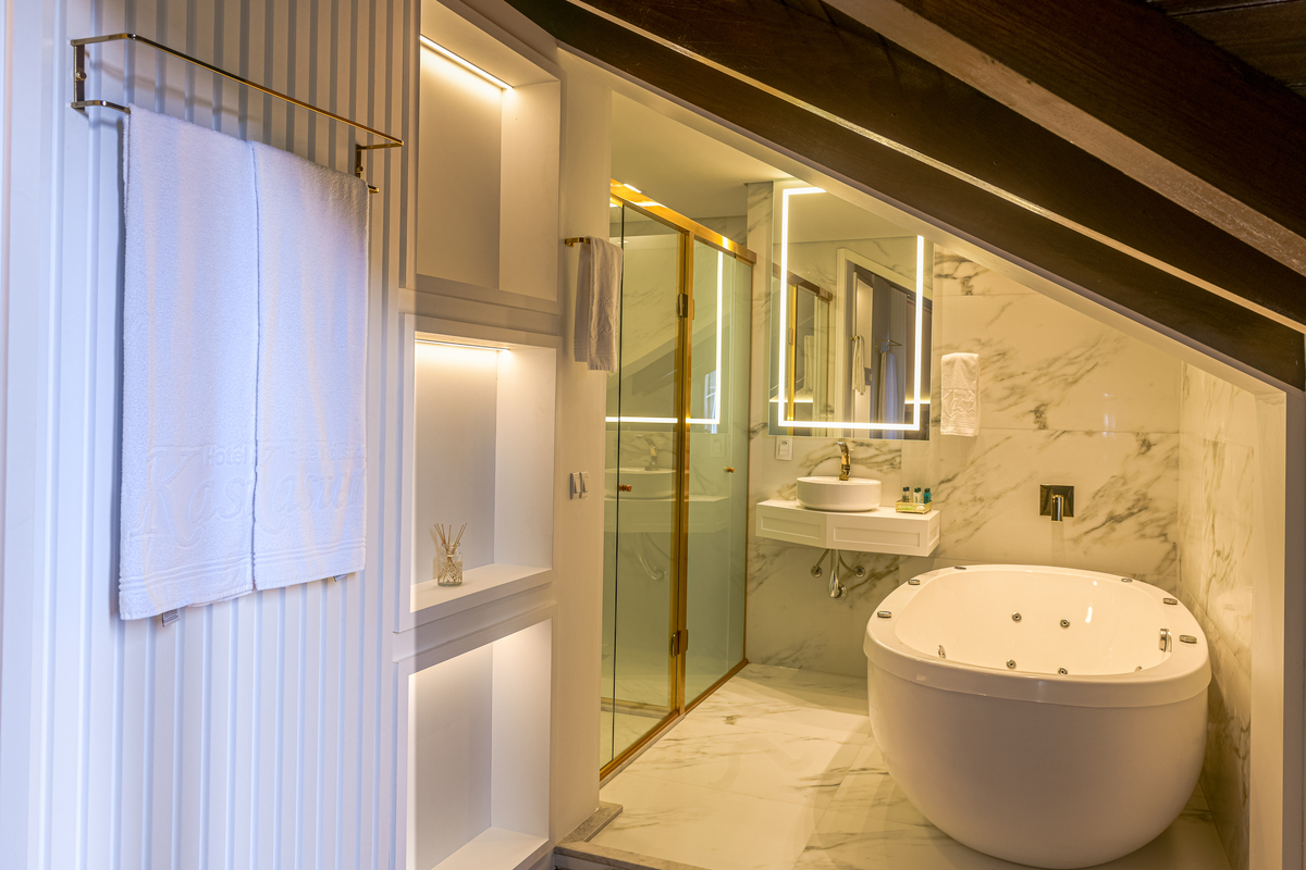 Uma banheira perfeita em Gramado. 