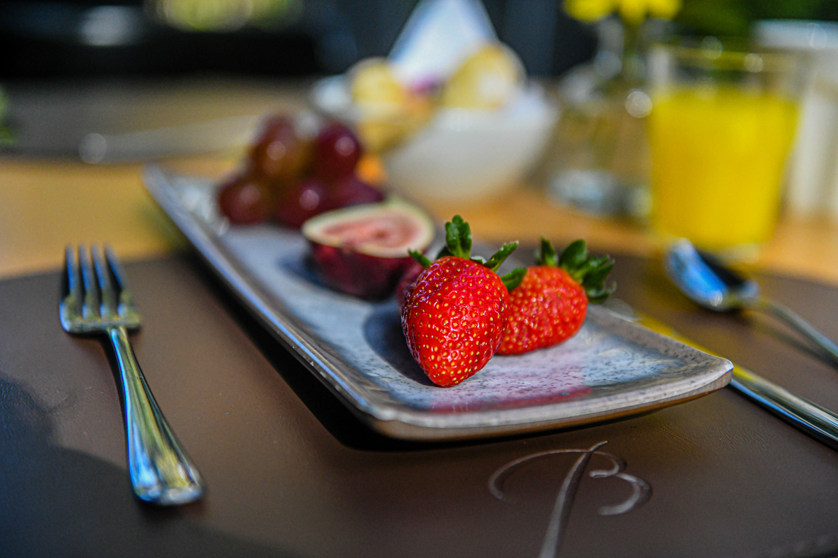 Frutas no café da manha em Gramado. 