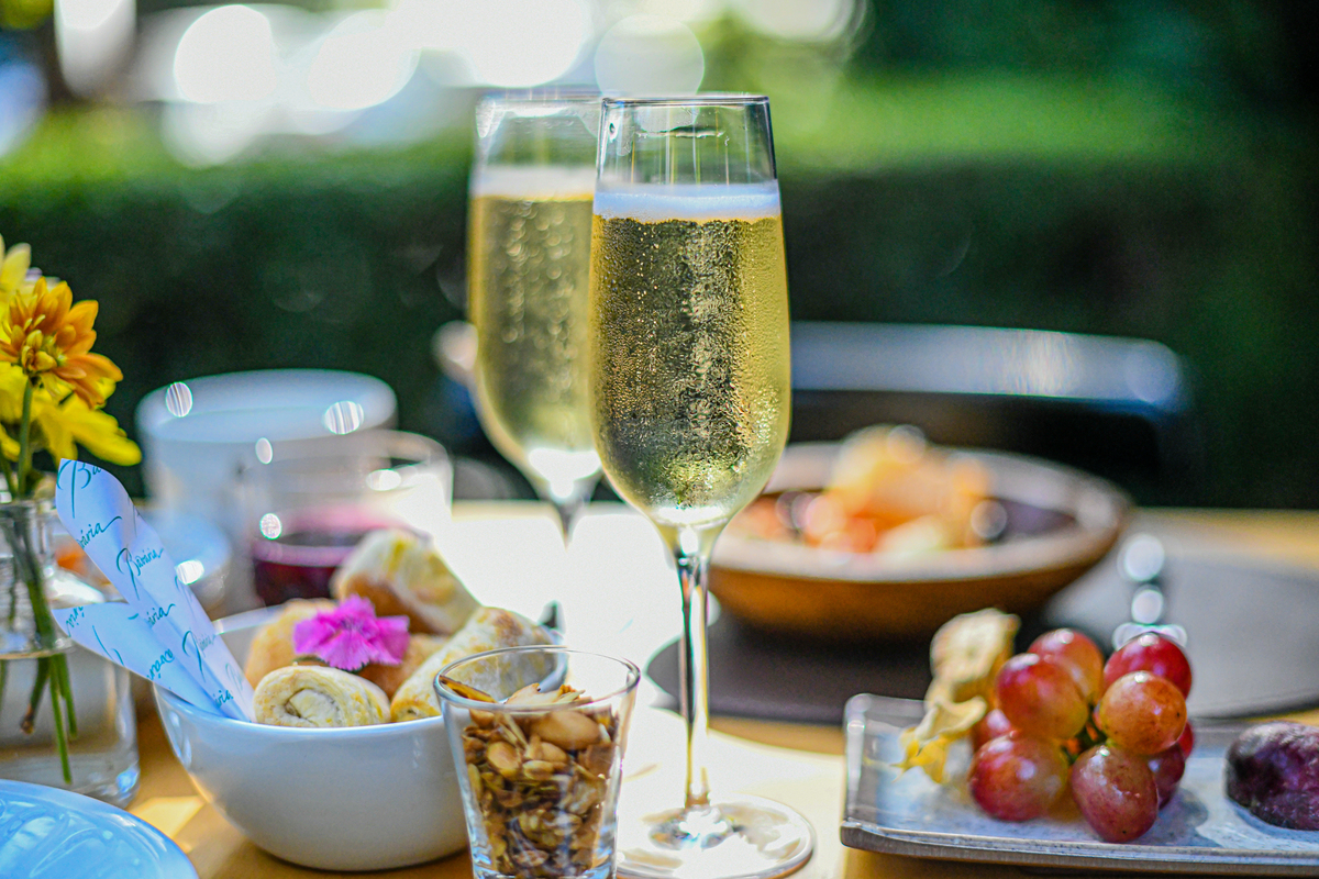 Espumante no Hotel bavaria em Gramado 