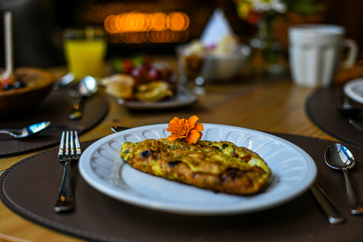 Omelete no hotel Bavária em Gramado 