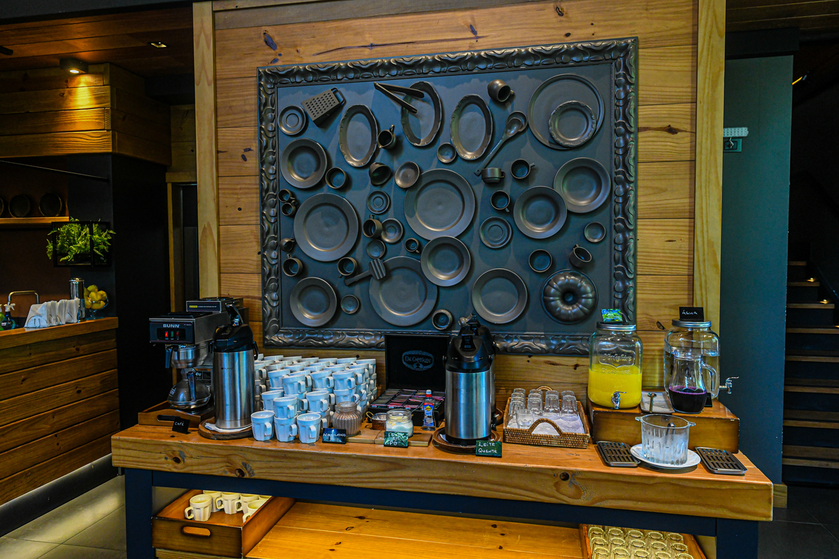 Arte do restaurante Oma. 