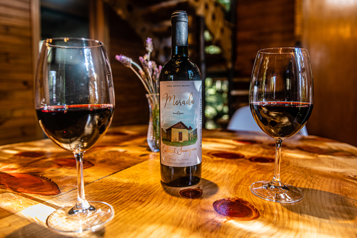 Vinho nesse frio em  São Jose dos Ausentes na Morada Alto das Nuvens 