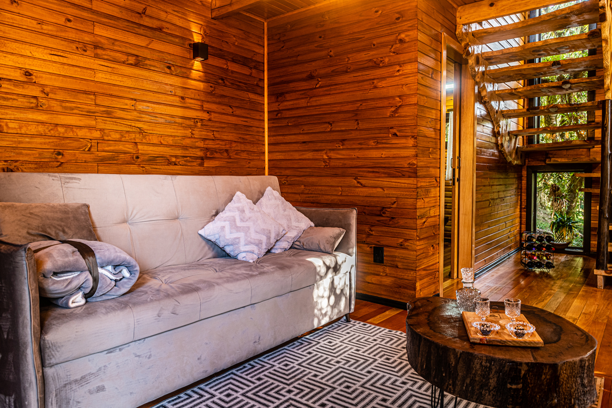 Uma cabana confortável em São Jose dos Ausentes. 