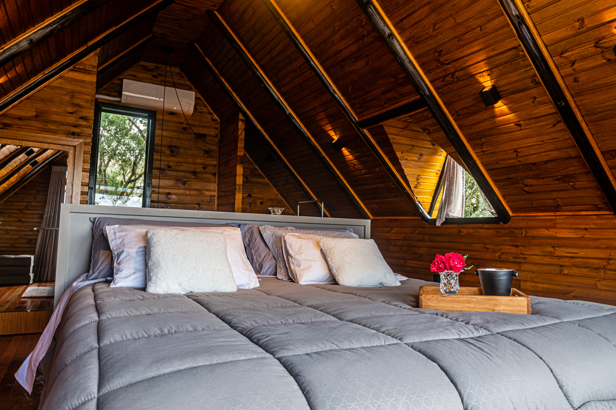 Cama confortável em São José dos ausentes. 