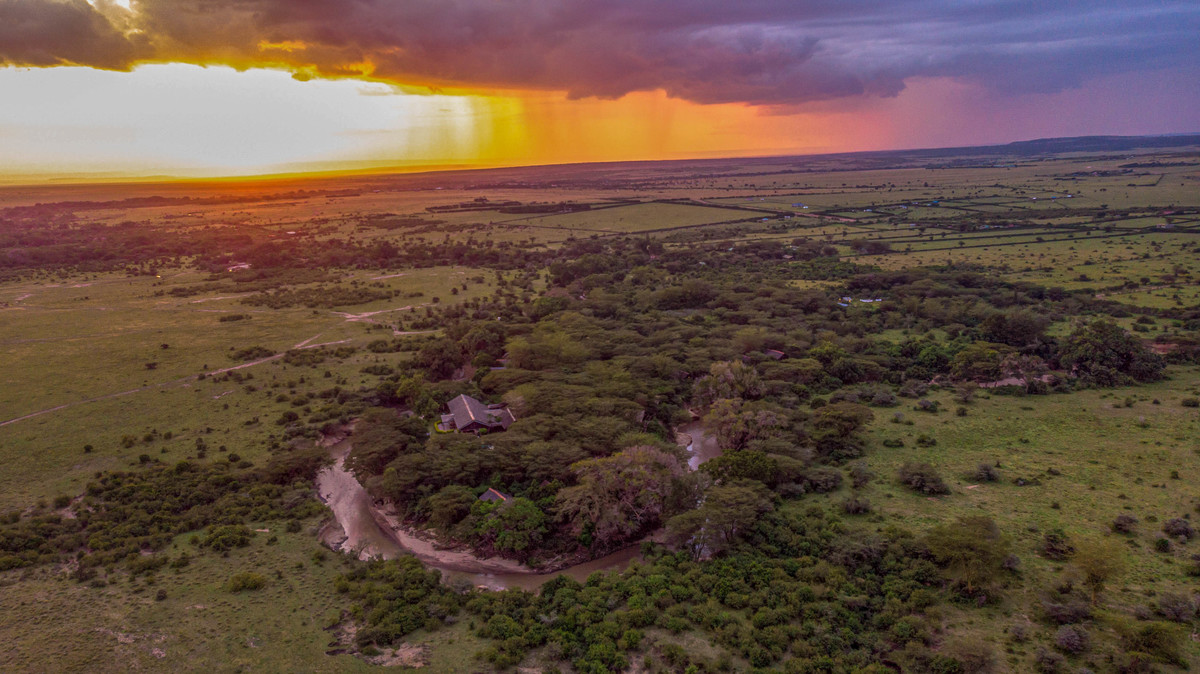 sunset in Tipilikwani Mara Camp 