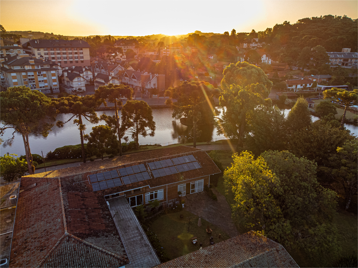 Melhor por do sol de Canela No Grande Hotel Canela 