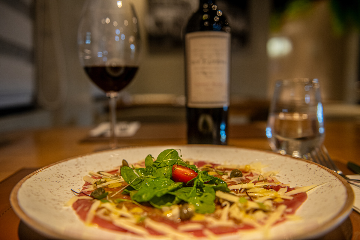Carpaccio entrada do Ciao Ristorante 