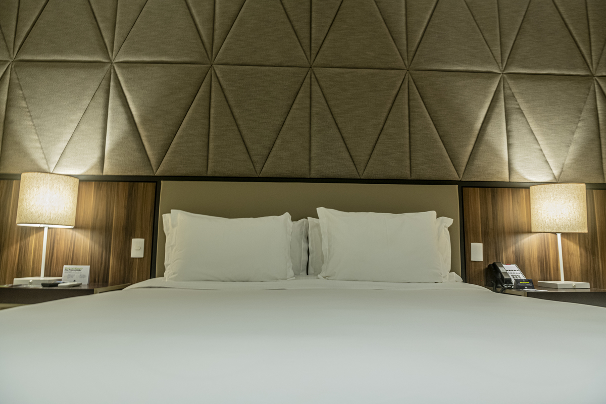 cama do Double Tree by Hilton