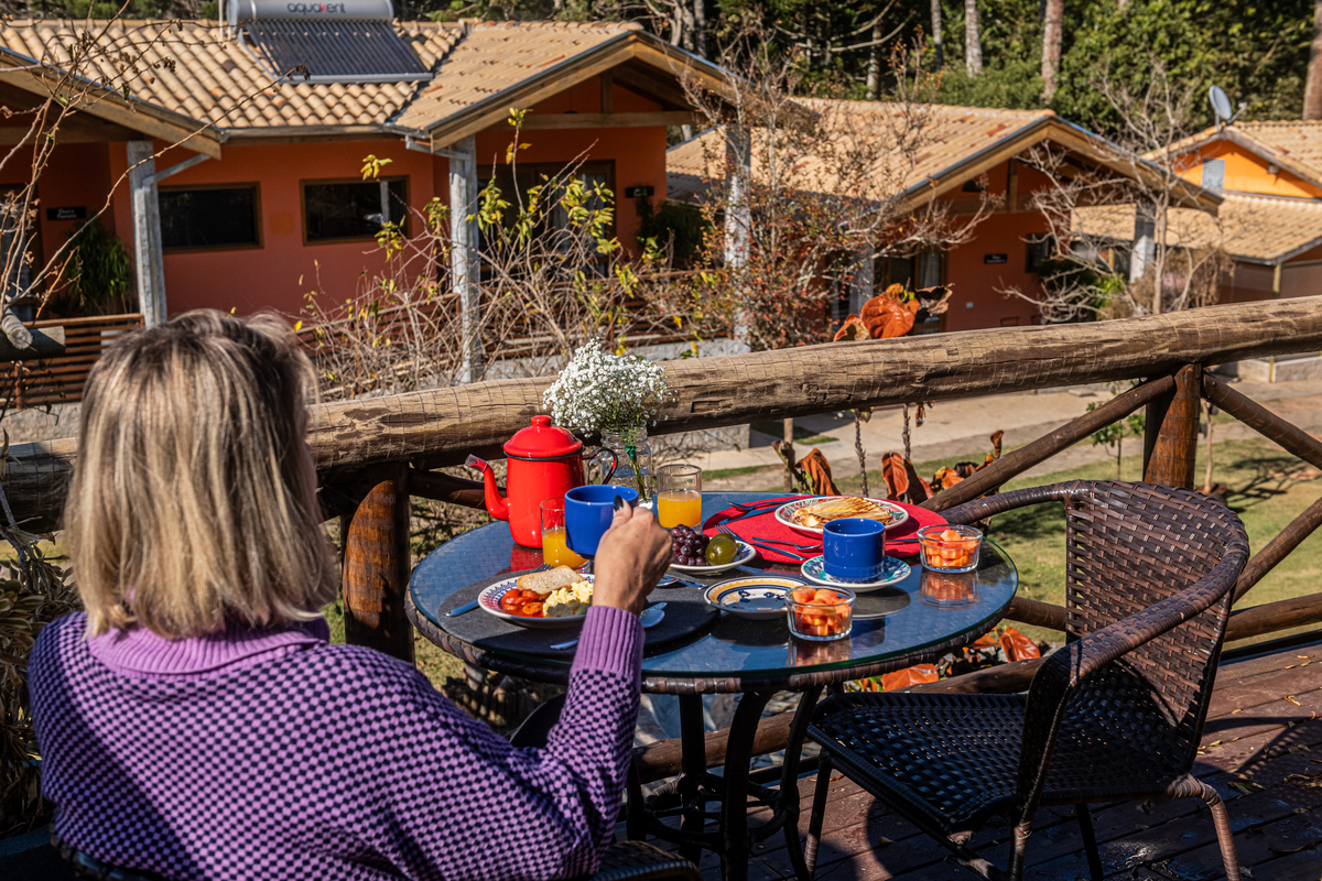 Cafe da manha ao ar livre 