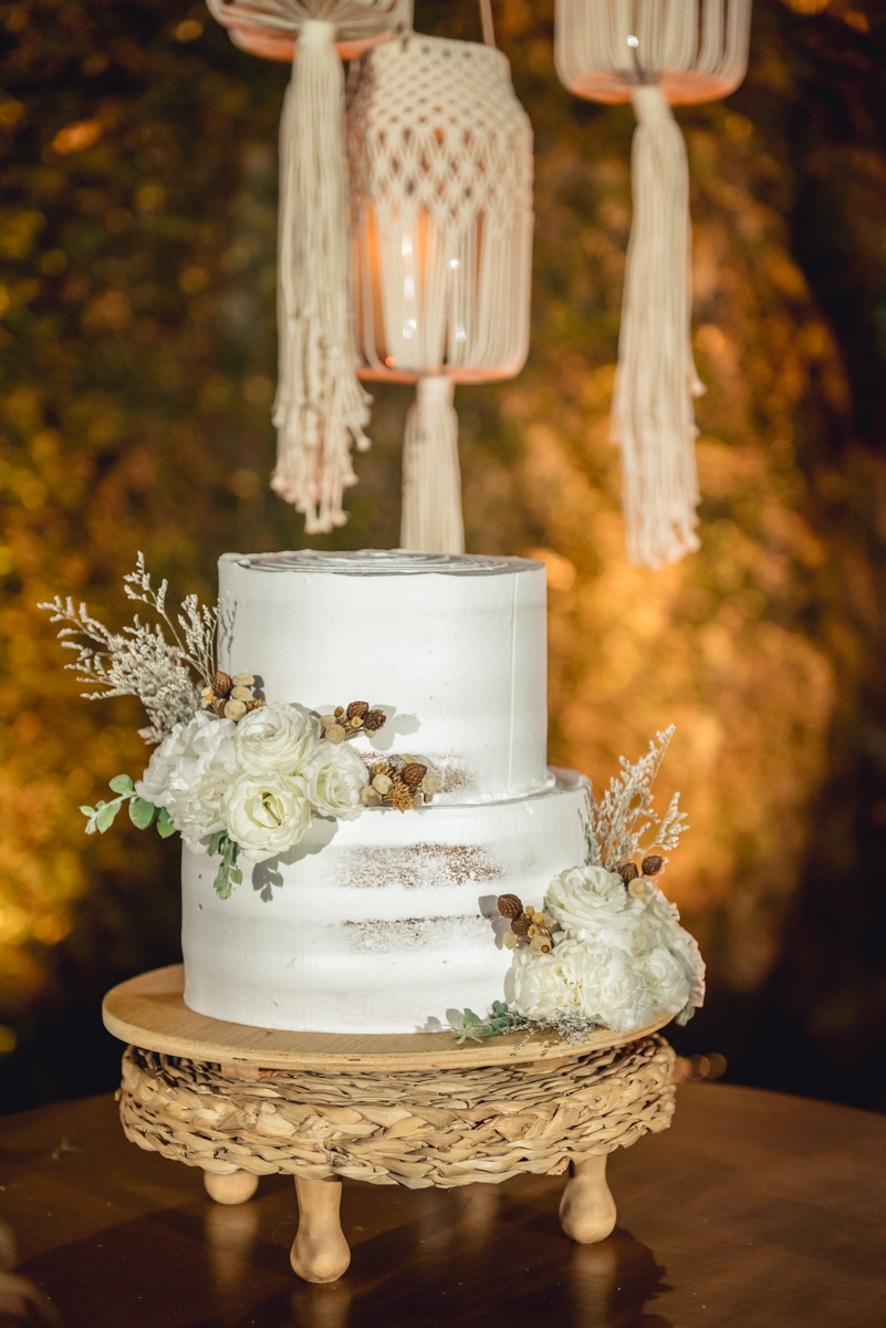 bolo no casamento no campo no sitio na barra da tijuca - RJ
