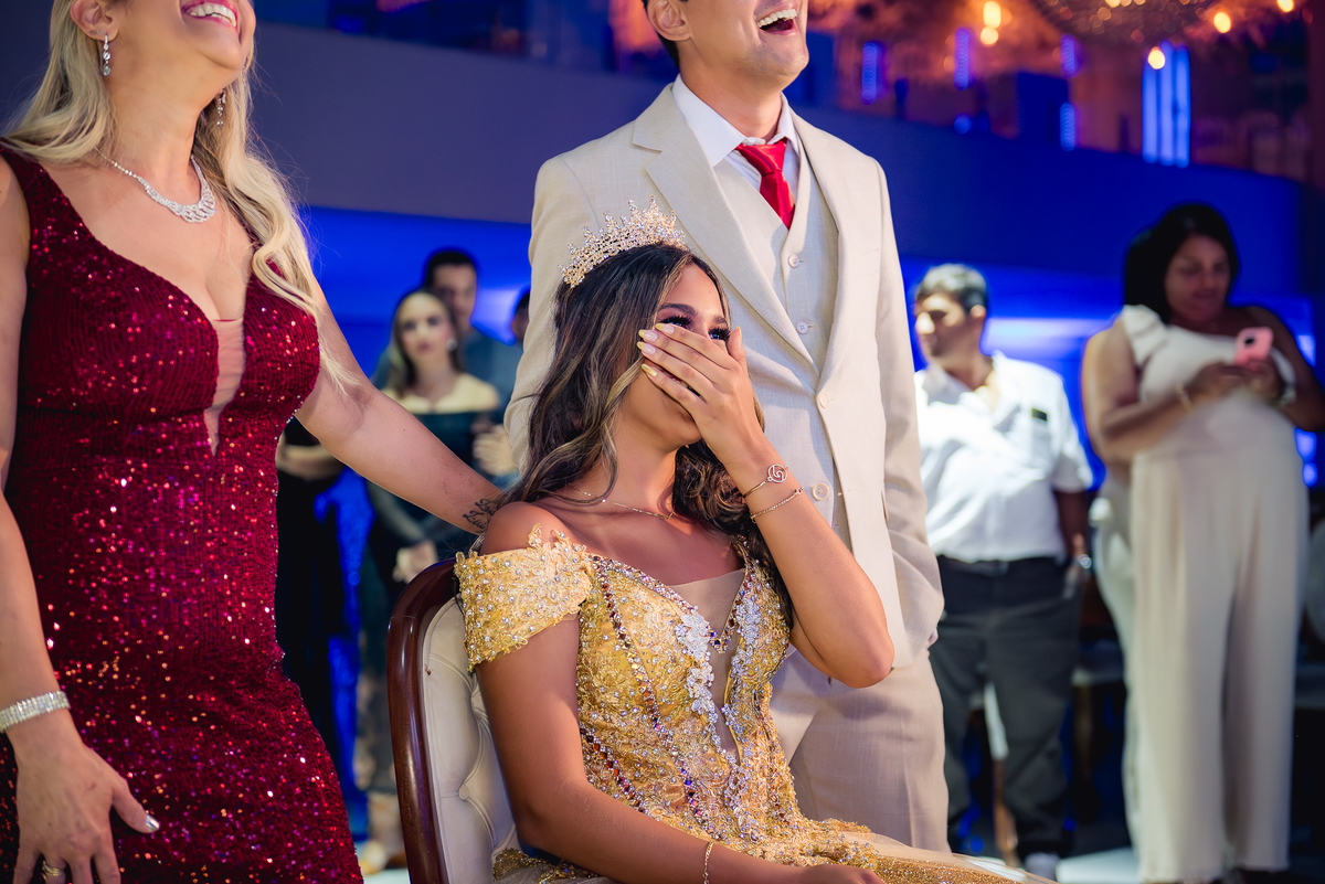 homenagem a debutante