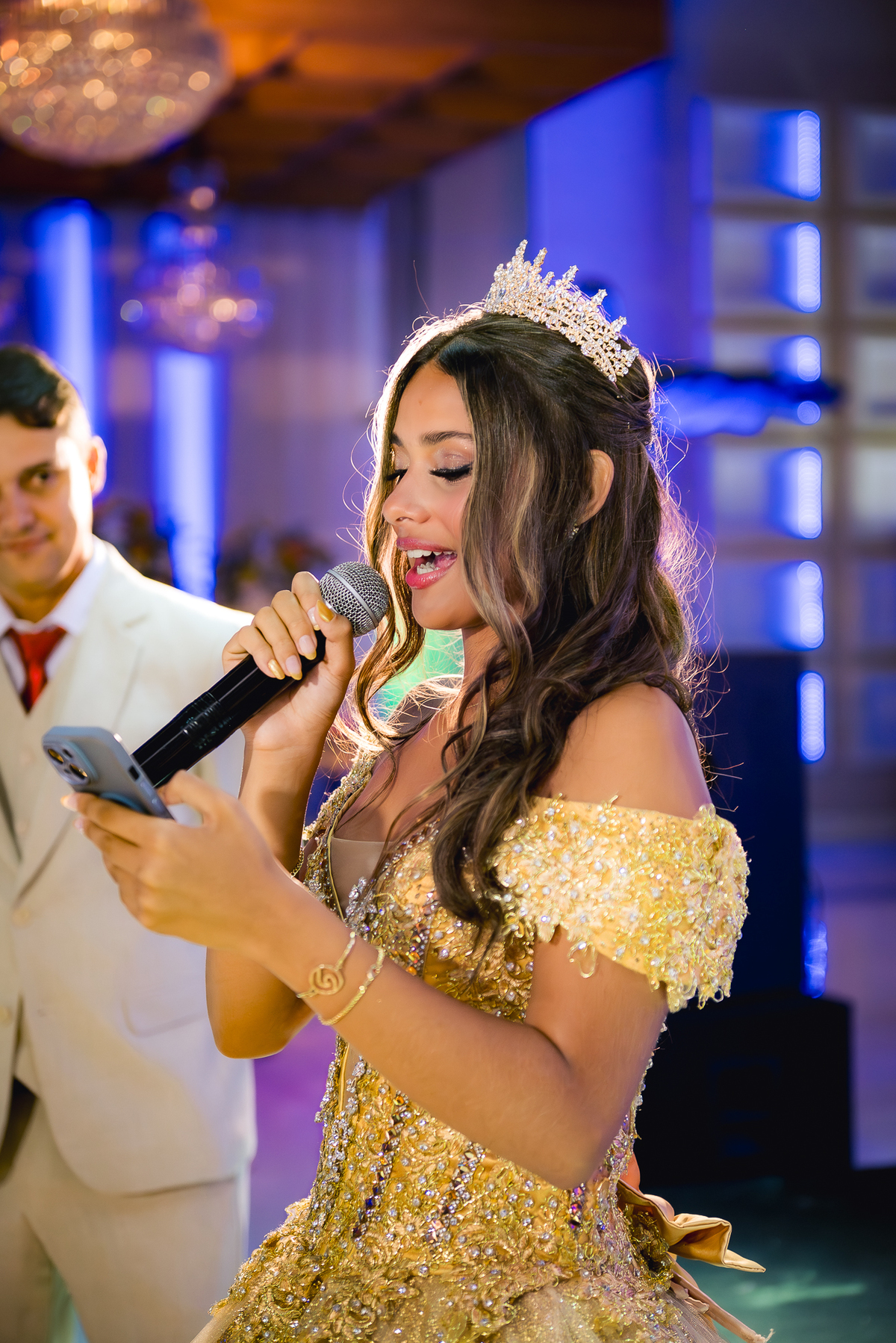 homenagem a debutante
