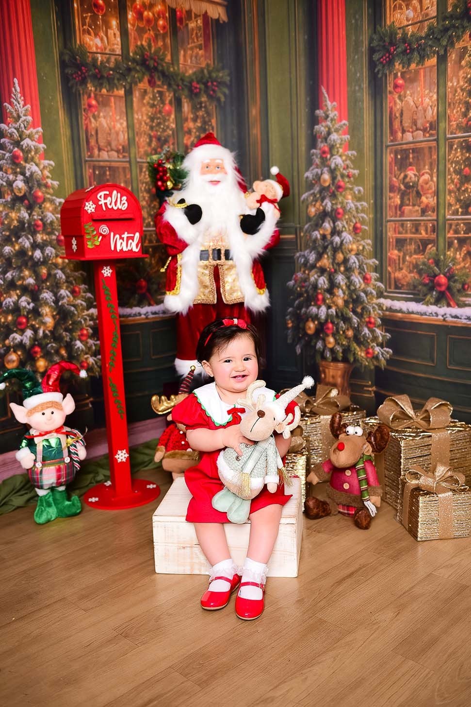 ensaio de natal bebês em santo andré