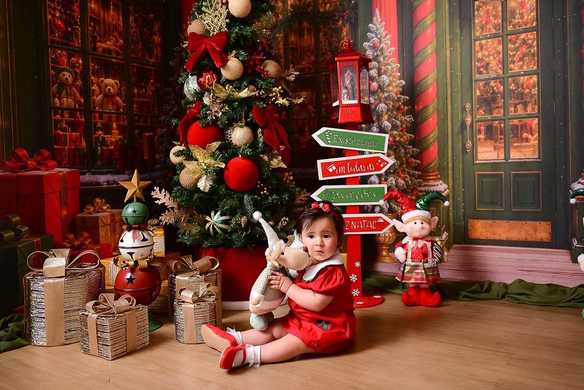 cenário de natal para bebês luxo