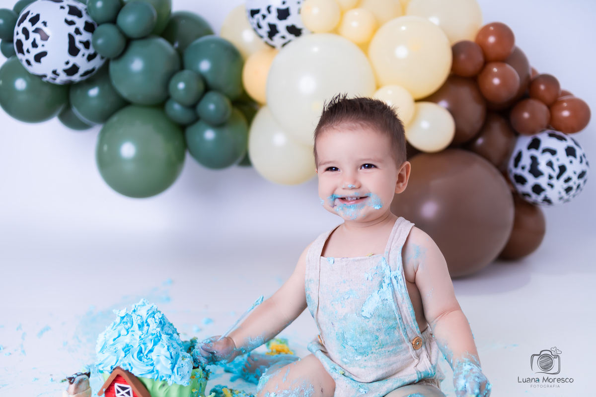 ensaio smash the cake bolo 1 aninho balão festa estudio cupacke destruir arco tema local onde fazer quem melhor mais luana moresco fotografia ijui cruz alta santo angelo