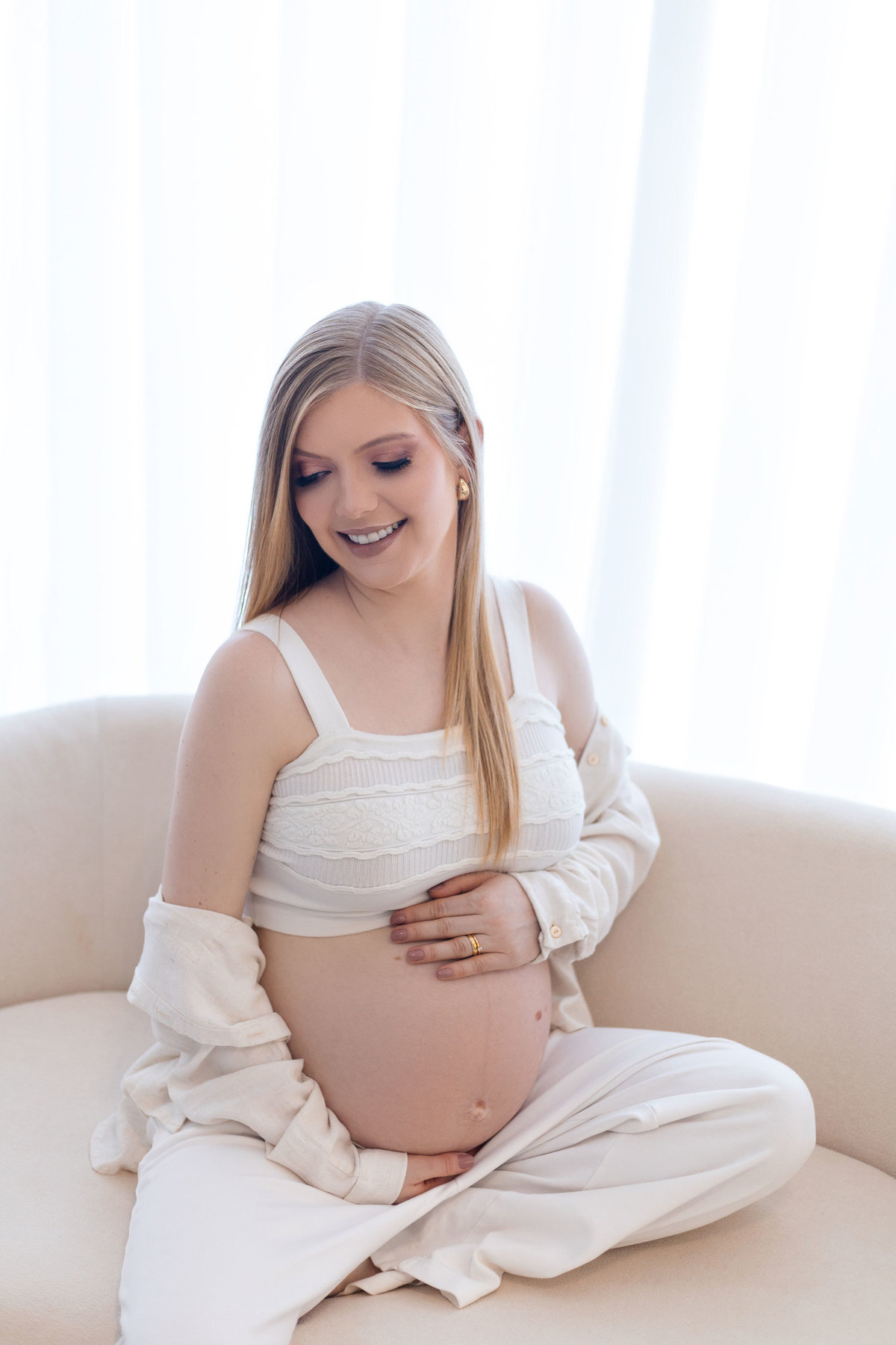 Ensaio Gestante Estudio Externo Moderno Melhor Mais Onde Quem Elegante Vestido Roupa Foto Fotografia Book Luana Moresco Ijui Cruz Alta Santo Angelo Panambi