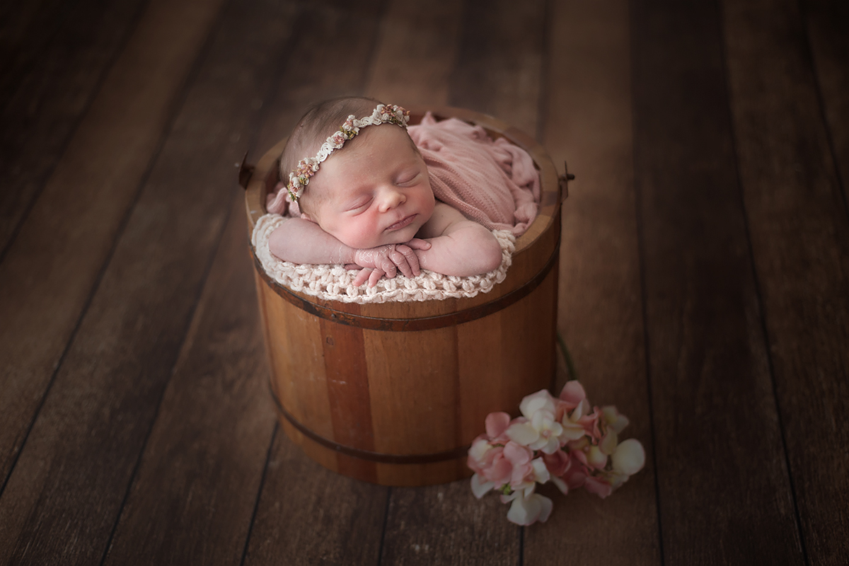 Balde de madeira Love Prop
