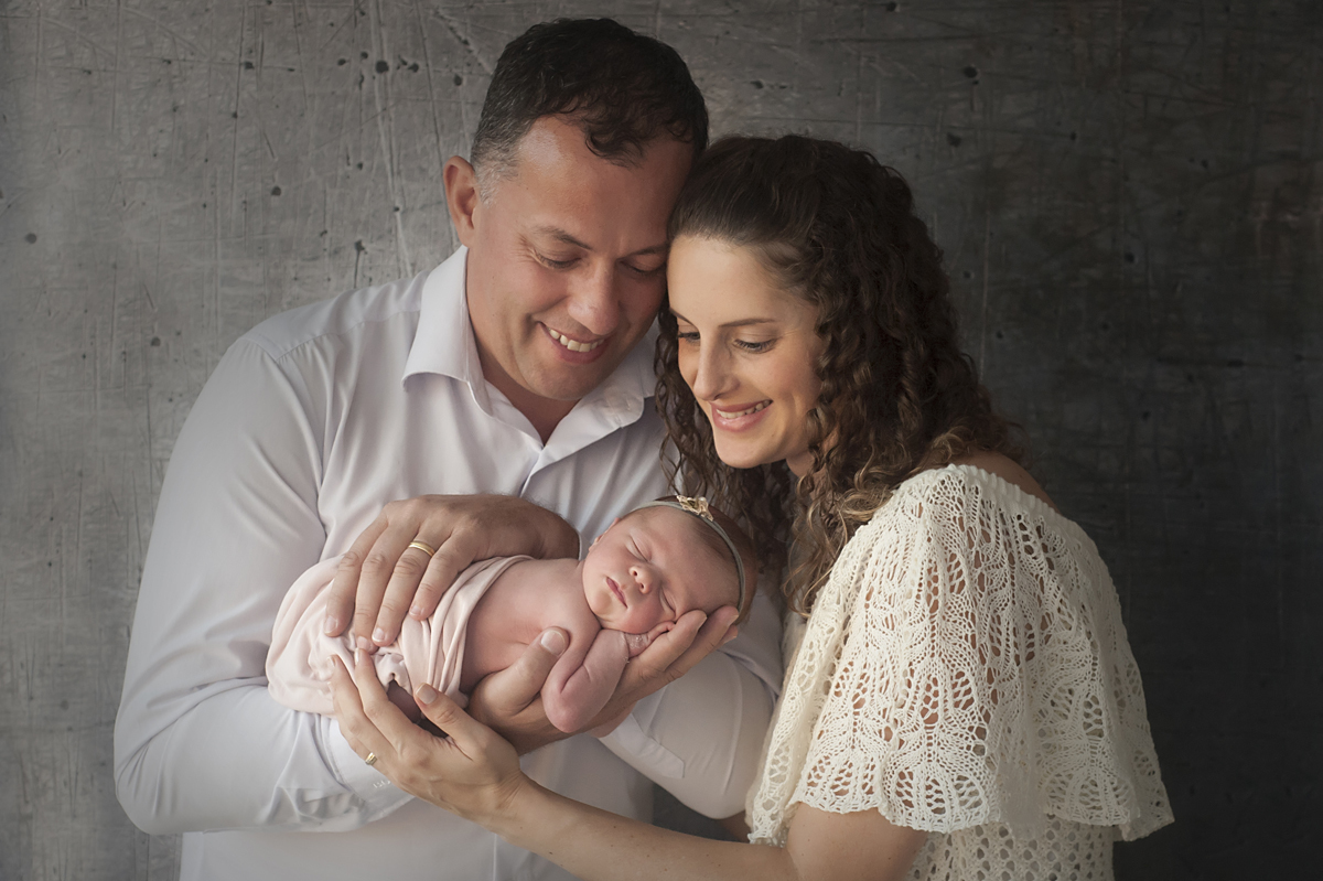 Com mamãe e papai
