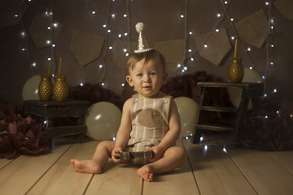 Francisco no ensaio Smash the Cake tons neutros 