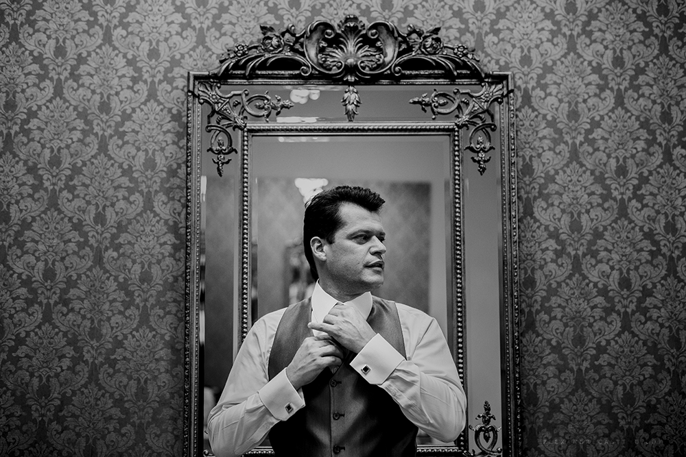 fotografia de casamento dos noivos barbara e renilson no sala de festas house fest em patos de minas fotografado por alexandre casttro e pamela benfica fotografos making off no salao salvatore