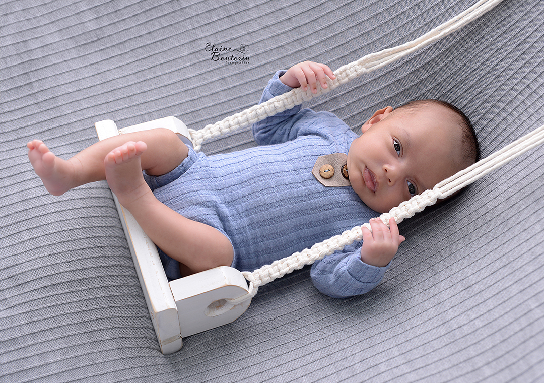 Heitor em seu ensaio Newborn