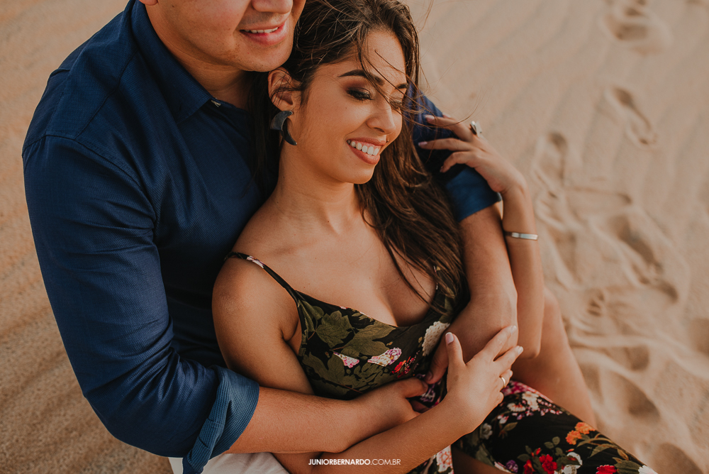 fotografia de casal nas dunas do jalapao