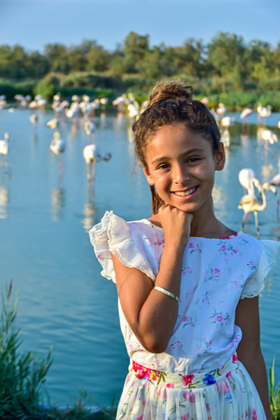 Lilou et les flamants roses