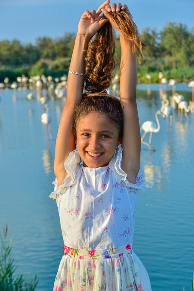 Lilou et les flamants roses
