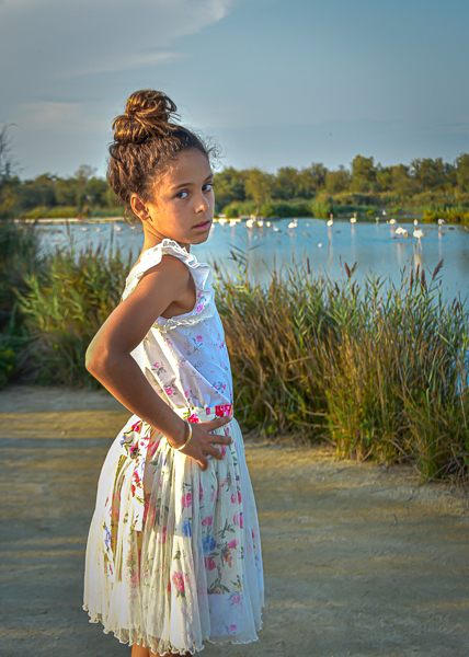 Lilou et les flamants roses