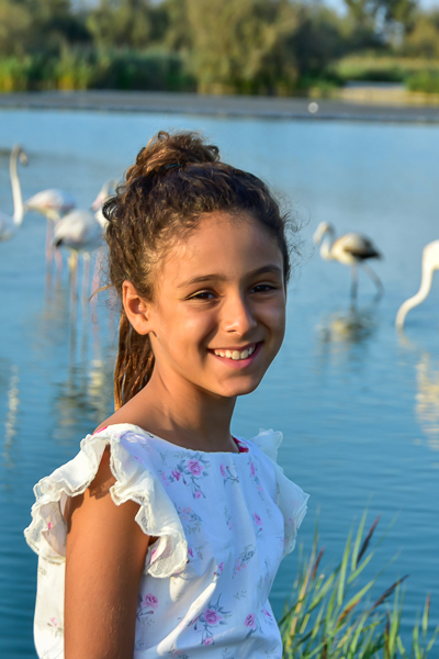 Lilou et les flamants roses