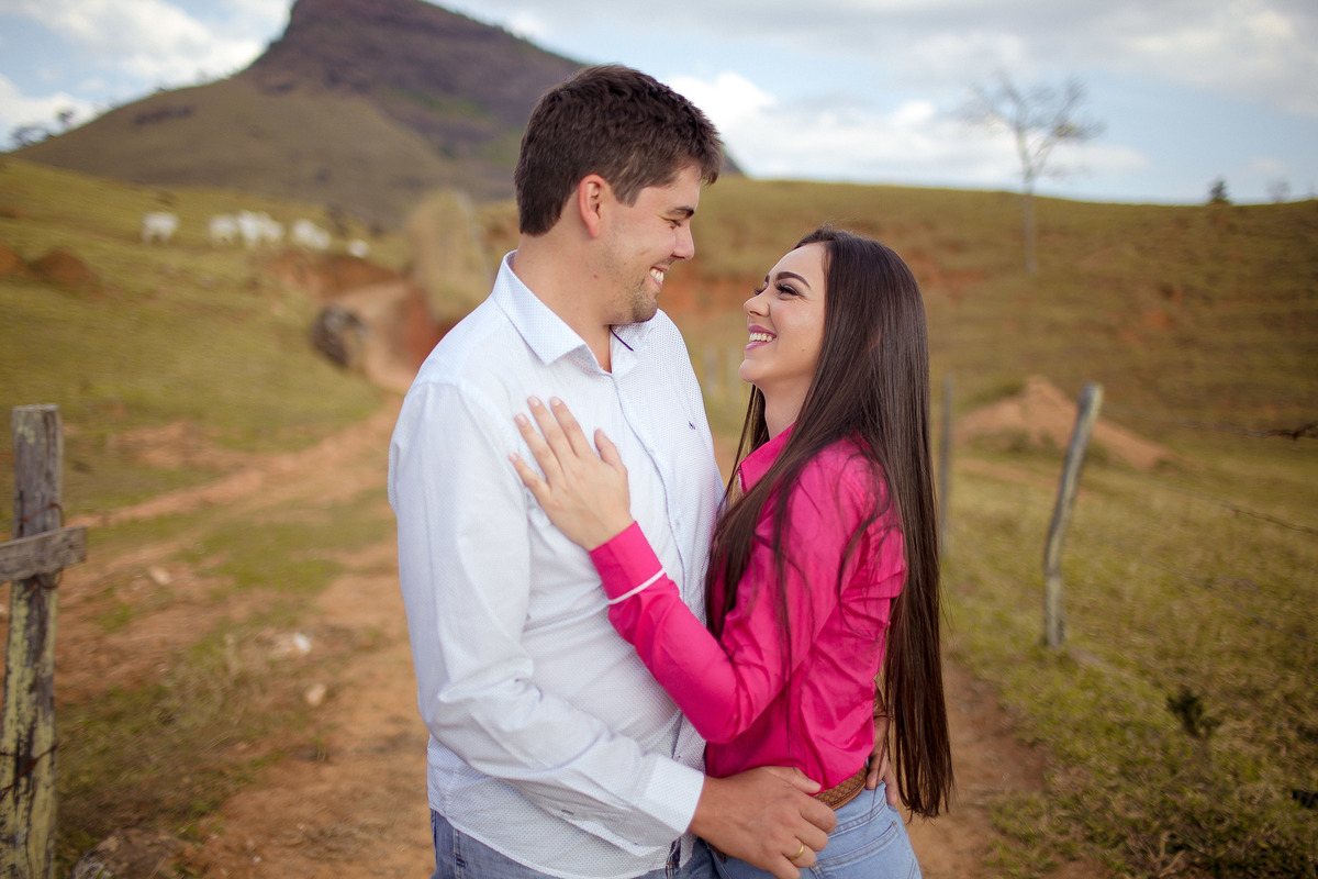 Ensaio  de Casamento com cavalos e vida no campo