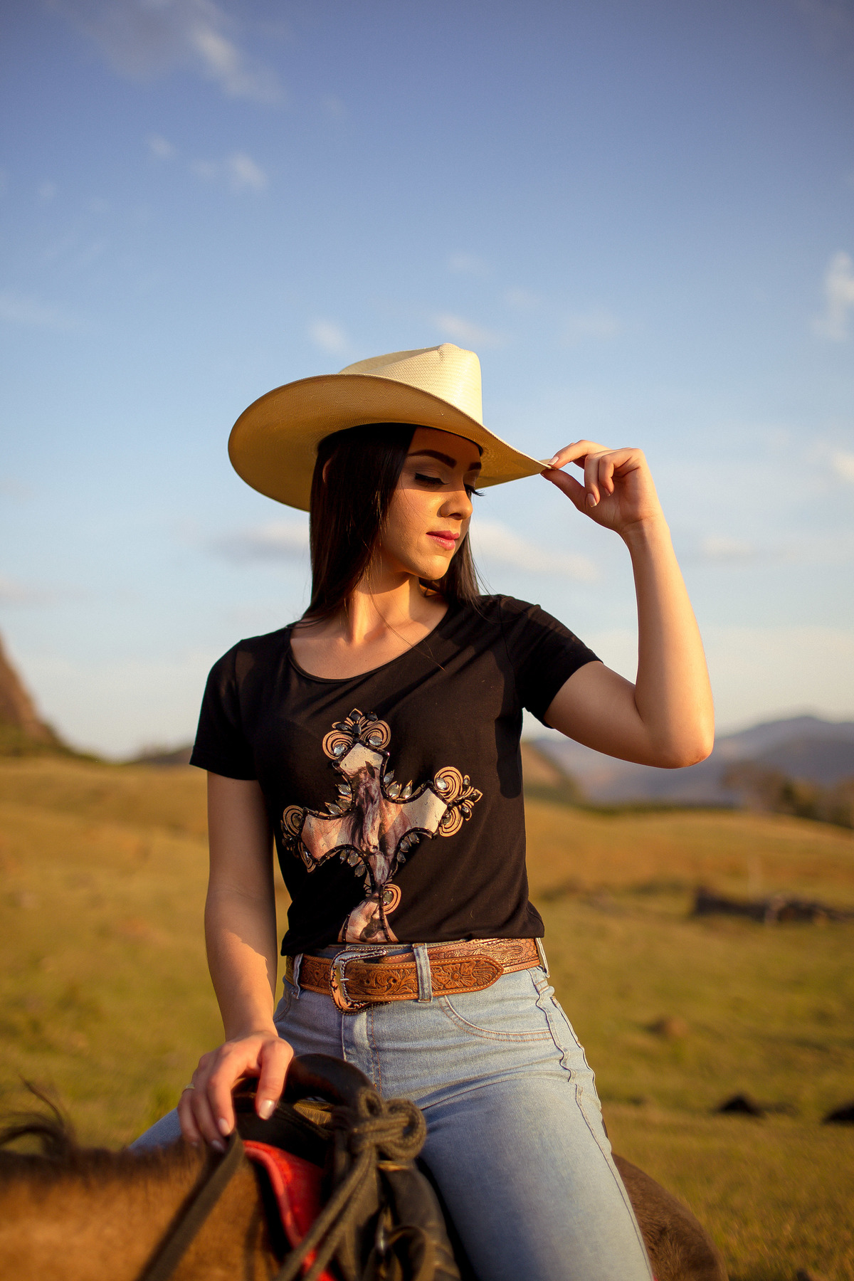 Ensaio  de Casamento com cavalos e vida no campo