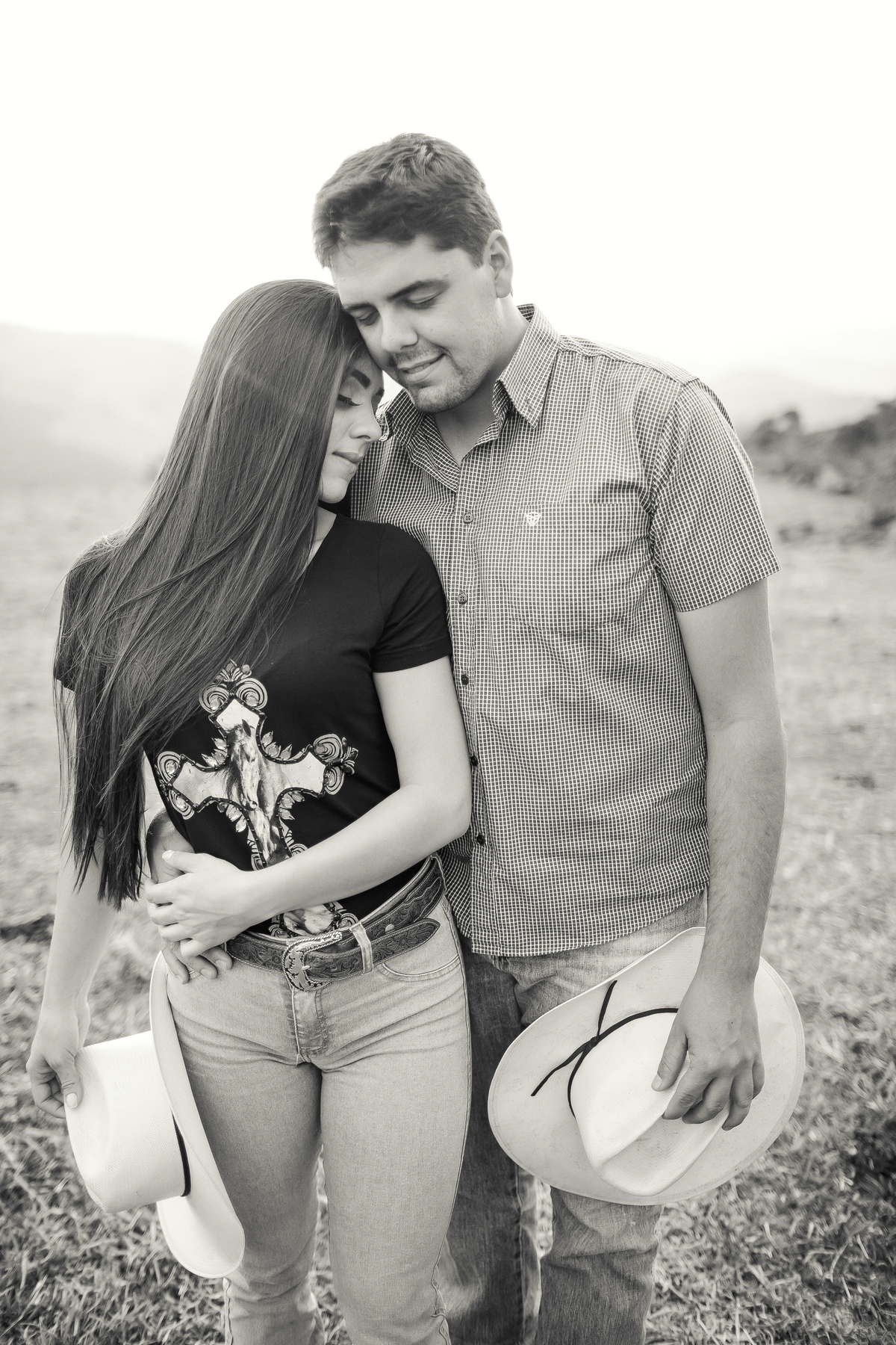 Ensaio  de Casamento com cavalos e vida no campo