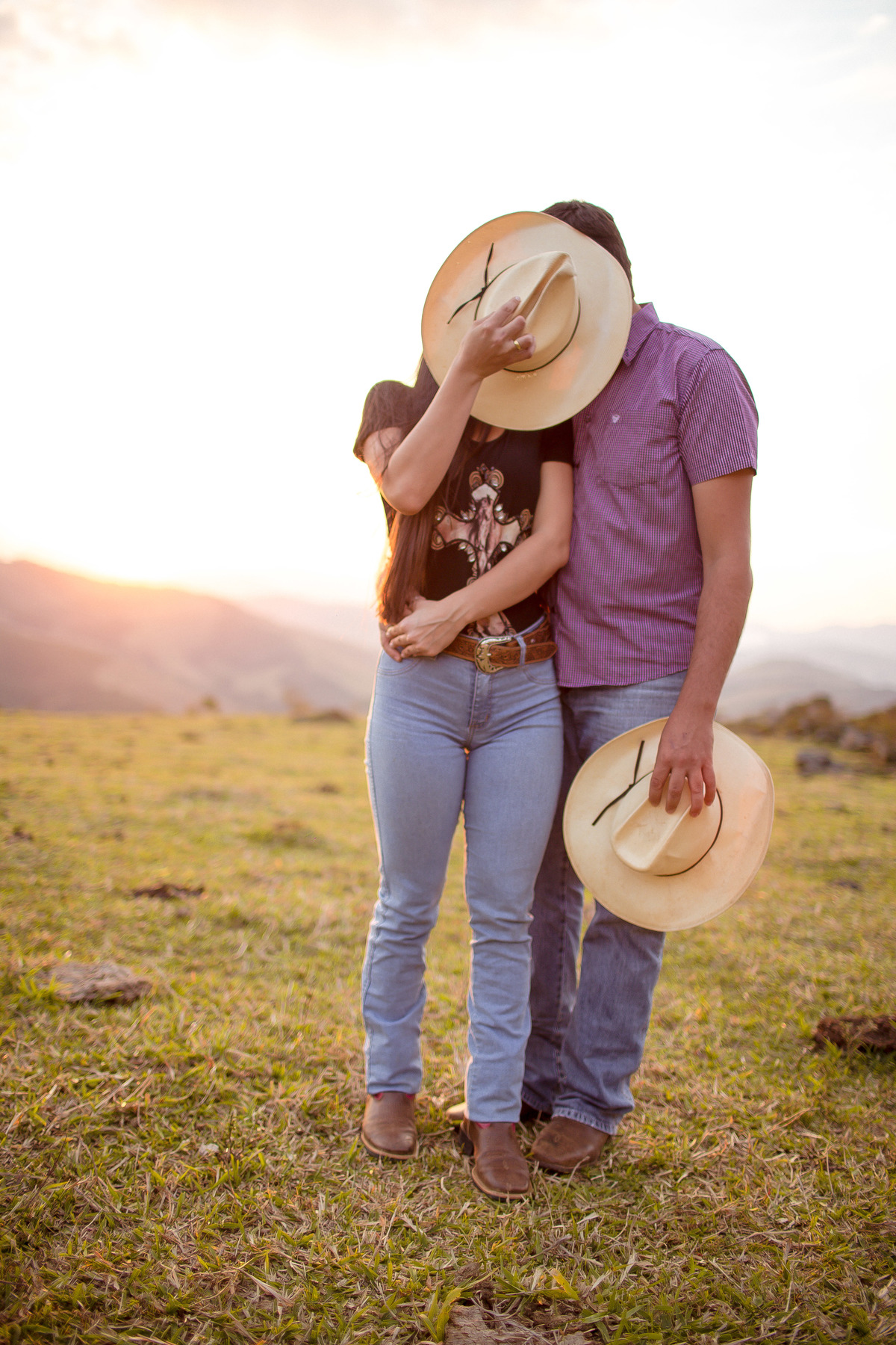 Ensaio  de Casamento com cavalos e vida no campo