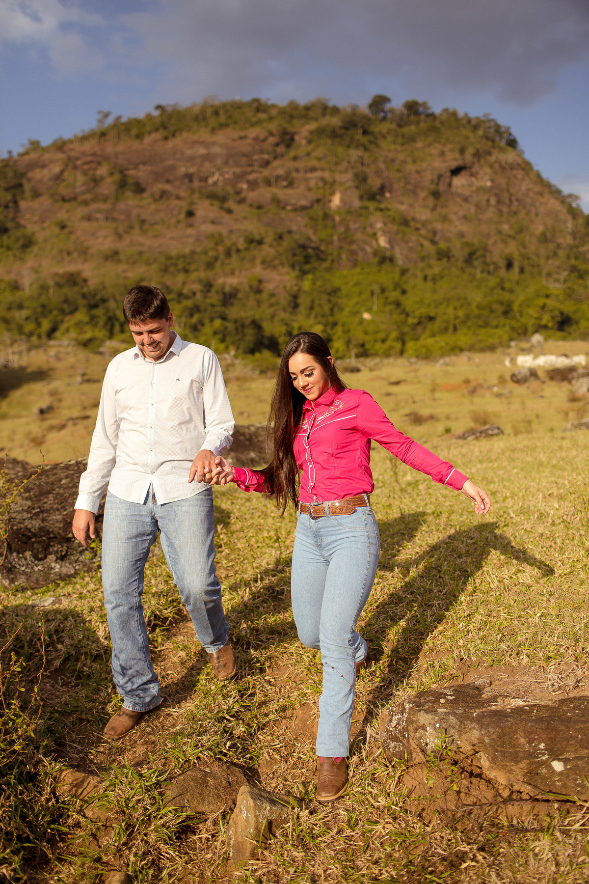 Ensaio  de Casamento com cavalos e vida no campo