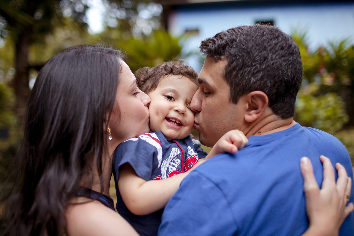 Ensaio de família realizado na cidade de Carangola - MG espaço de festa Villa 