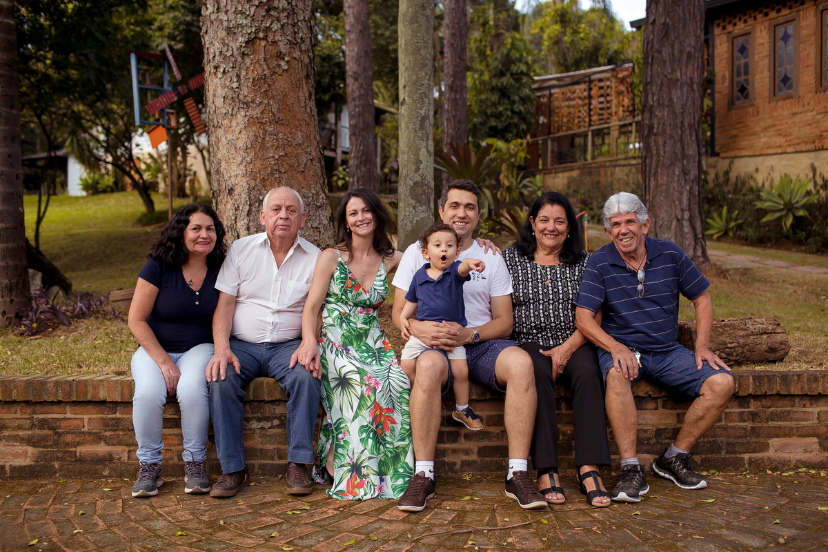 Ensaio de família realizado na cidade de Carangola - MG espaço de festa Villa 
