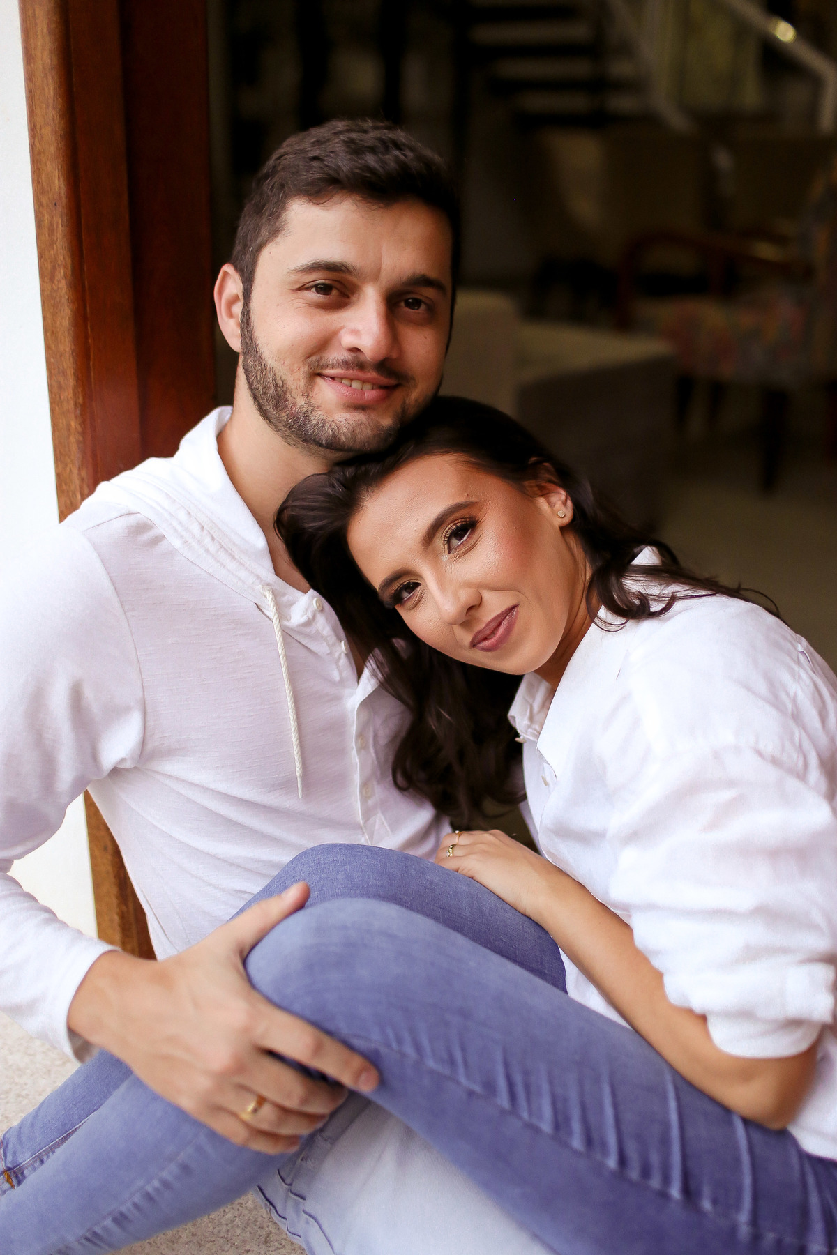 Ensaio de pré casamento em casa na cidade de CARANGOLA - MG Mariana e Weslei