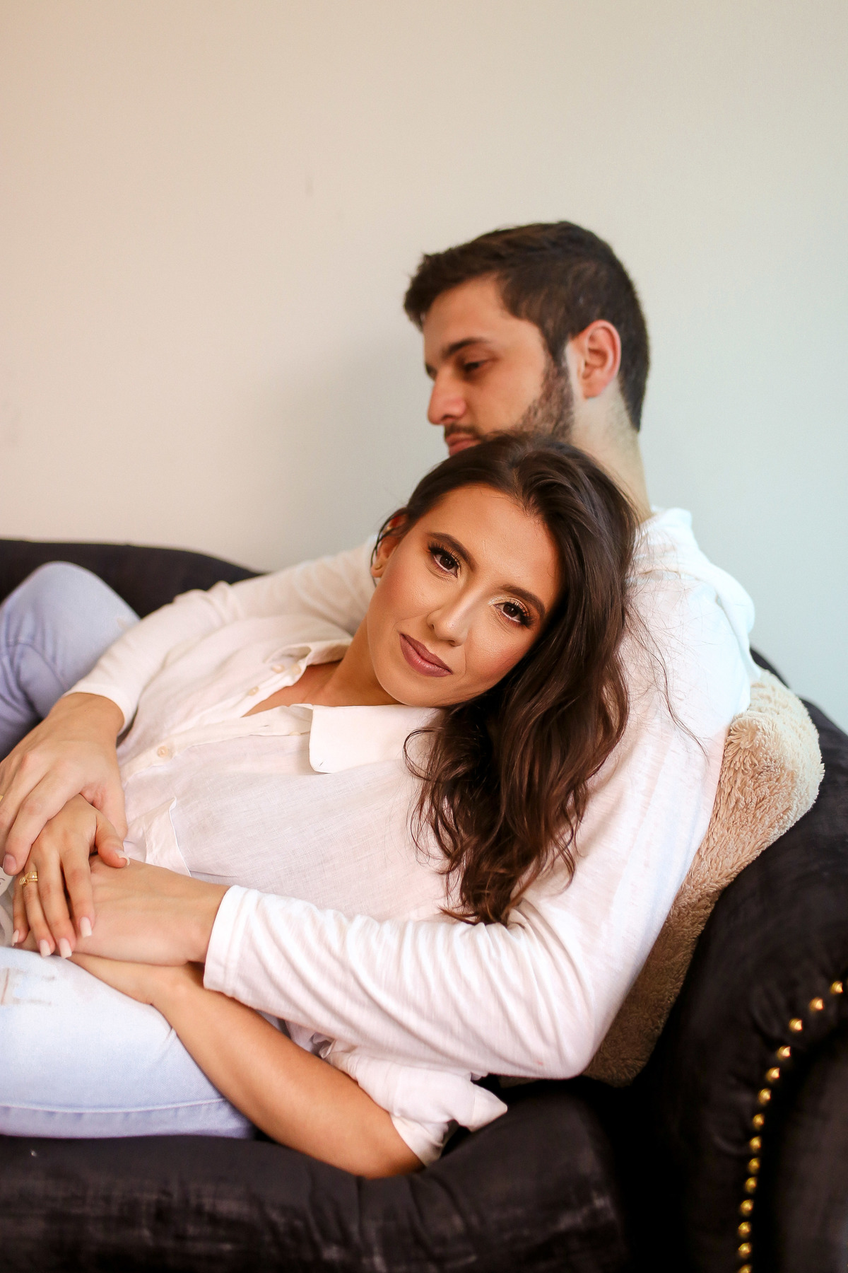 Ensaio de pré casamento em casa na cidade de CARANGOLA - MG Mariana e Weslei