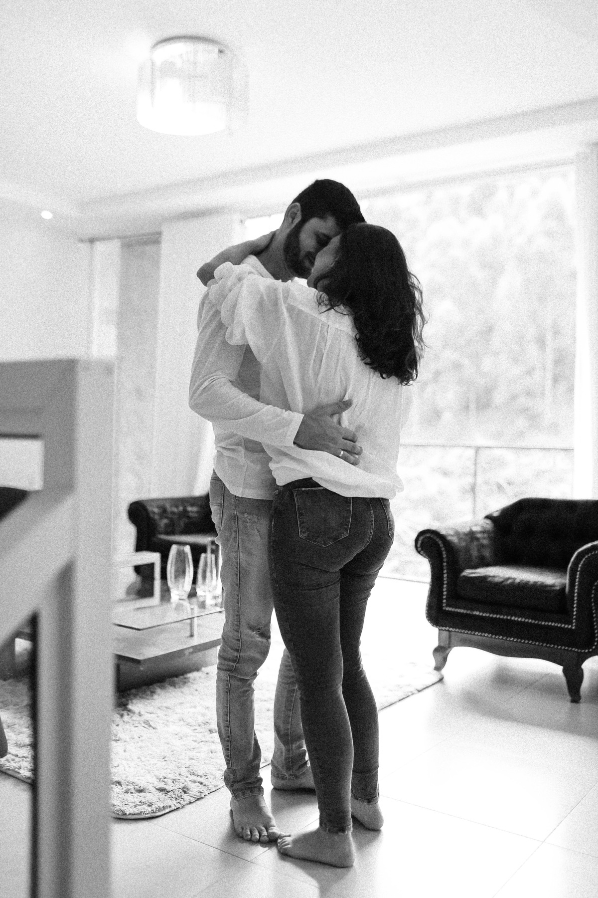 Ensaio de pré casamento em casa na cidade de CARANGOLA - MG Mariana e Weslei