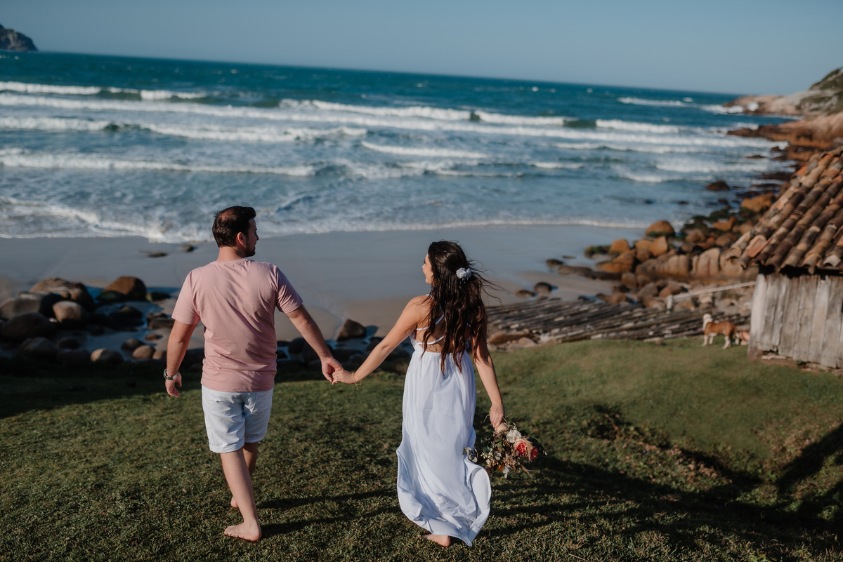 pré wedding na praia