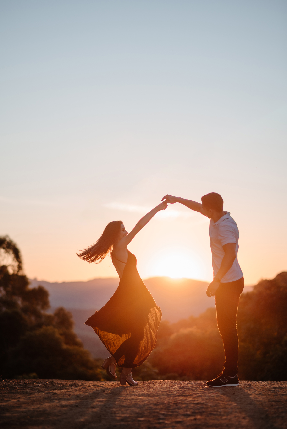 pré wedding por do sol