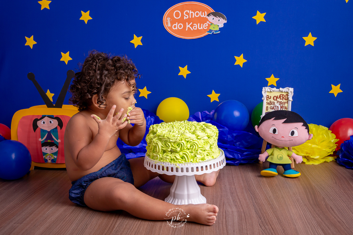 ensaio infantil smash the cake O Show da Luna 
Jupiter de O Show da Luna para menino
